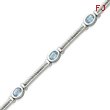 Sterling Silver Blue Topaz Bracelet