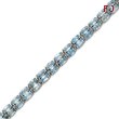 Sterling Silver Blue Topaz Bracelet