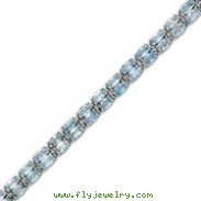 Sterling Silver Blue Topaz Bracelet