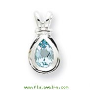 Sterling Silver Blue Topaz Pendant