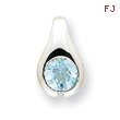 Sterling Silver Blue Topaz Pendant