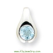 Sterling Silver Blue Topaz Pendant