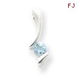 Sterling Silver Blue Topaz Pendant