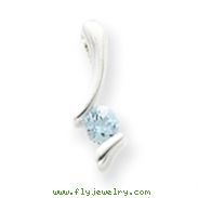 Sterling Silver Blue Topaz Pendant