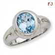 Sterling Silver Blue Topaz Ring