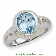 Sterling Silver Blue Topaz Ring