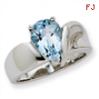 Sterling Silver Blue Topaz Ring