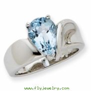 Sterling Silver Blue Topaz Ring