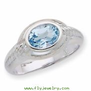 Sterling Silver Blue Topaz Ring