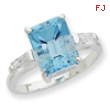 Sterling Silver Blue Topaz Ring