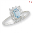 Sterling Silver Blue Topaz Ring