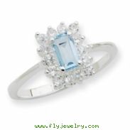 Sterling Silver Blue Topaz Ring