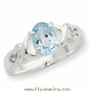 Sterling Silver Blue Topaz Ring