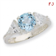 Sterling Silver Blue Topaz Ring