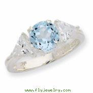 Sterling Silver Blue Topaz Ring