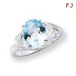 Sterling Silver Blue Topaz Ring