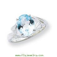 Sterling Silver Blue Topaz Ring