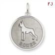 Sterling Silver Boxer Disc Charm