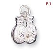 Sterling Silver Boxing Gloves Charm