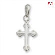 Sterling Silver Budded Cross Pendant