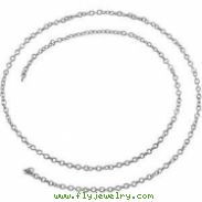 Sterling Silver BULK BY INCH Polished STER BULK CABLE CHAIN