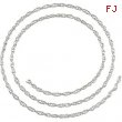 Sterling Silver BULK BY INCH Polished STER SILVER BULK ROPE CHAIN