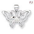 Sterling Silver Butterfly Pendant