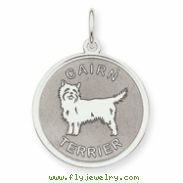 Sterling Silver Cairn Terrier Charm