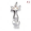 Sterling Silver Cat Charm