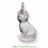 Sterling Silver Cat Charm