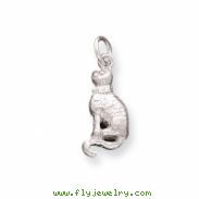 Sterling Silver Cat Charm