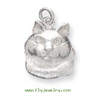 Sterling Silver Cat Charm