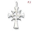 Sterling Silver Celtic & Iona Cross Pendant