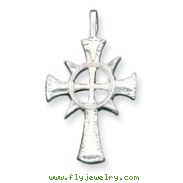 Sterling Silver Celtic & Iona Cross Pendant
