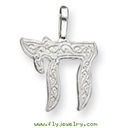 Sterling Silver Chai Pendant