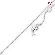 Sterling Silver Chain With Dolphin Anklet