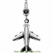 Sterling Silver CHARM Complete No Setting 20.00X16.00 MM Polished PLANE CHARM