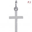 Sterling Silver CHARM Complete No Setting 20.40X08.85 MM Polished POSH MOMMY COLL CROSS CHM W/JR