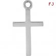 Sterling Silver CHARM Mounting 16.12X08.86 MM Polished POSH MOMMY COLL CROSS CHARM