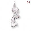 Sterling Silver Cheerleader Charm