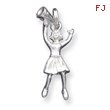 Sterling Silver Cheerleader Charm