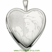 Sterling Silver Child And Mother Locket