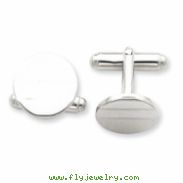Sterling Silver Circle Cuff Links