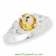 Sterling Silver Citrine ring