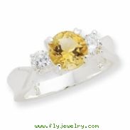 Sterling Silver Citrine ring