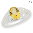 Sterling Silver Citrine ring