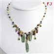 Sterling Silver Citrine/Amethyst/Peridot/Kyanite/Jasper Necklace chain