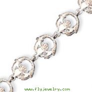 Sterling Silver Claddaugh Bracelet