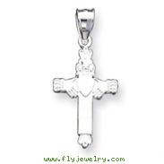 Sterling Silver Claddaugh Cross Charm