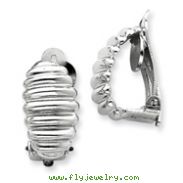 Sterling Silver Clip Back Non-Pierced Earrings